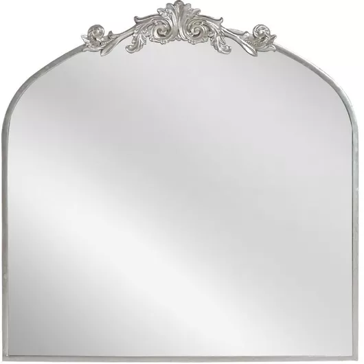 Καθρέπτης Τοίχου Artekko με Ασημί Μεταλλικό Πλαίσιο 80x80cm