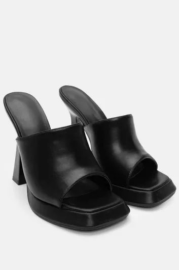 Luigi Mules με Τακούνι Μαύρο