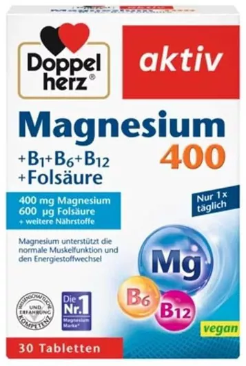 Doppelherz Μαγνήσιο 4.2mg 30 ταμπλέτες B1 + B6 + B12