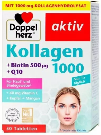 Doppelherz Kollagen με Βιταμίνη C 30 ταμπλέτες