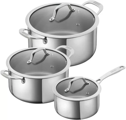 Σετ Κατσαρόλες Kuhn Rikon από Ανοξείδωτο Ατσάλι 3τμχ