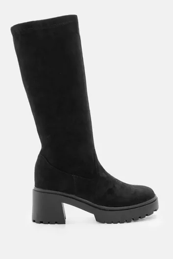 Μπότες Κάλτσα Τρακτερωτή Σόλα 4291001-μαύρο