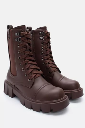 Αρβυλάκια Τρακτερωτή Σόλα & Λάστιχο 4315243-Καφέ Σκούρο