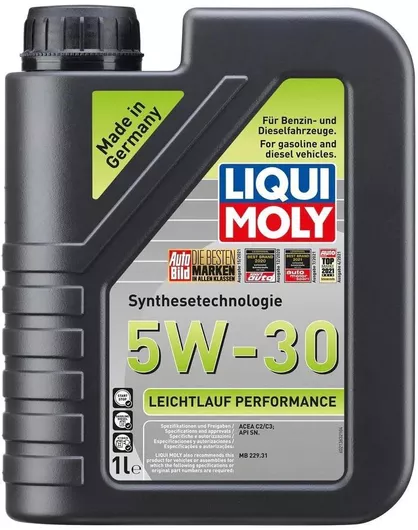 Λάδι Αυτοκινήτου Liqui Moly Leichtlauf Performance Συνθετικό 5W-30 1lt