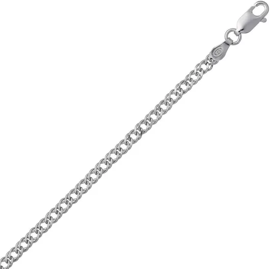 Αλυσίδα Λαιμού Croma Catene Ασημί Λεπτή Πάχους 2.95mm & Μήκους 60cm