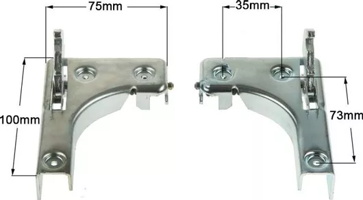 00167889 Ανταλλακτικός Μεντεσές Πόρτας Φούρνου (10cm) Συμβατός με Bosch / Siemens / Pitsos