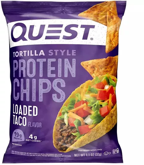 Protein Tortilla Chips 32g - Quest Nutrition Loaded Taco