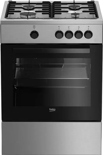 Beko Κουζίνα Φυσικού Αερίου 64lt με Εστίες Φυσικού Αερίου Π60εκ. Inox