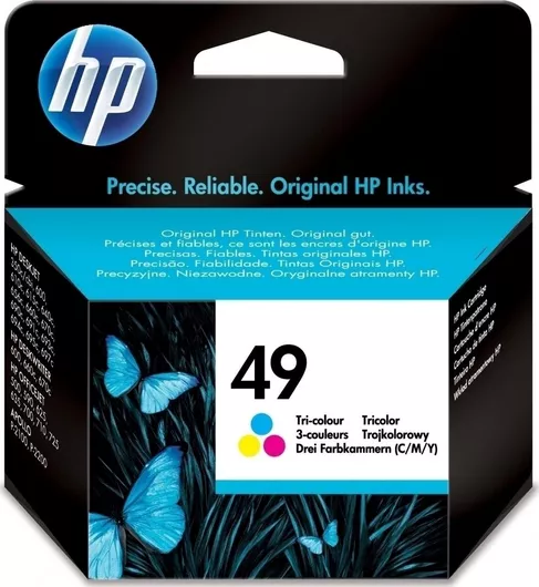 HP 49 Γνήσιο Μελάνι Εκτυπωτή InkJet Πολλαπλό Color51649AE