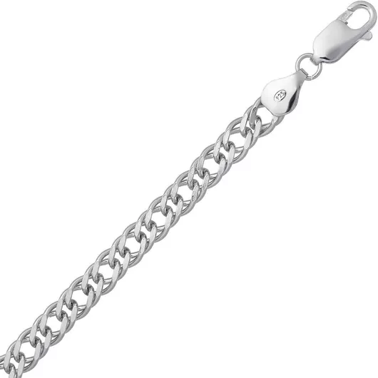 Αλυσίδα Λαιμού Croma Catene Ασημί Λεπτή Πάχους 5.5mm & Μήκους 55cm