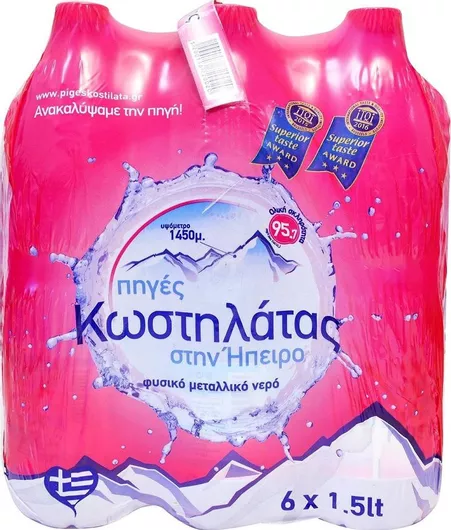 Φυσικό Μεταλλικό Νερό Κωστηλάτα 6x1.5lt