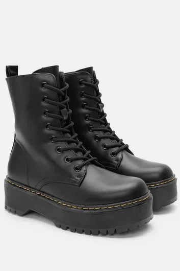 Luigi Γυναικεία Αρβυλάκια με Μεσαίο Τακούνι Μαύρο