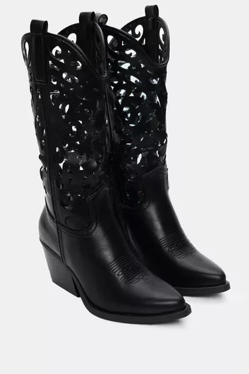 Luigi Γυναικείες Μπότες Cowboy Μαύρο