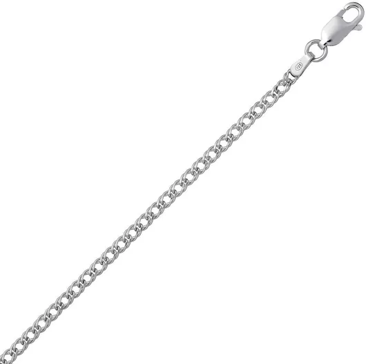 Αλυσίδα Λαιμού Croma Catene Ασημί Λεπτή Πάχους 2.2mm & Μήκους 45cm
