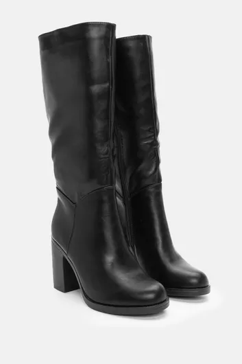 Luigi Γυναικείες Μπότες με Ψηλό Τακούνι Μαύρο