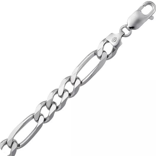 Αλυσίδα Λαιμού Croma Catene Ασημί Φαρδιά Πάχους 8.3mm & Μήκους 60cm