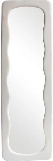 Καθρέπτης Τοίχου Pakketo Ολόσωμος με Λευκό Rattan Πλαίσιο 170x50cm