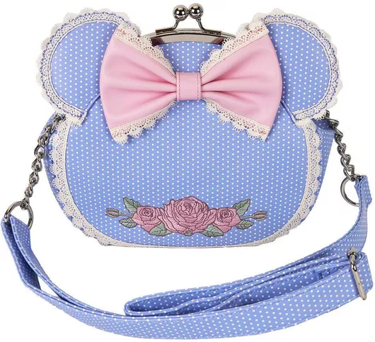 Παιδική Τσάντα Ώμου Loungefly Disney Minnie Floral Μοβ