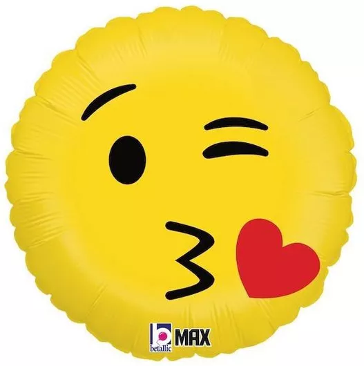 18" Μπαλόνι Emoji Φιλάκι