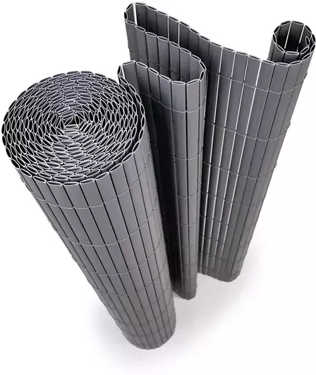 Καλαμωτή Pvc 10mm Διπλής Όψης Γκρι 100 Y X 300εκ Γκρι 54128