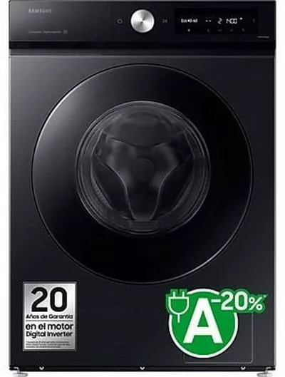 Πλυντήριο Ρούχων Samsung 9kg με Τεχνολογία Ατμού 1400 Στροφών Ecobubble Μαύρο WW90DB7U94GBU3