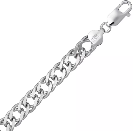 Αλυσίδα Λαιμού Croma Catene Ασημί Φαρδιά Πάχους 8.4mm & Μήκους 65cm