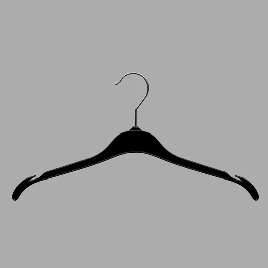 Κρεμάστρα Πλαστική με Εγκοπές για Φορέματα & Φούστες 40x20cm Μαύρο 241.029.0012.03