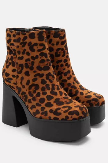 Luigi Suede Γυναικεία Μποτάκια με Πλατφόρμα