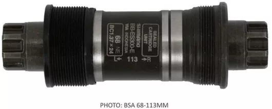 Σετ Μεσαια Τριβη Shimano Bb-es300 Splined/hollow-type Axle Italian 70mm-118 W O Fixing Bolt Ind.pack