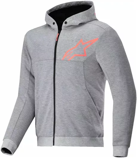 Alpinestars Φούτερ Fleece με Κουκούλα Γκρι/Κόκκινο