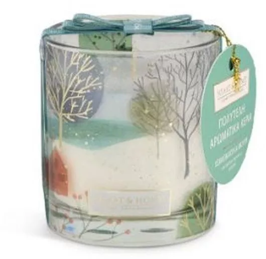 Αρωματικό Κερί Heart & Home Σόγιας σε Βάζο με Άρωμα Χειμωνιάτικα Μούρα 200gr Καφέ