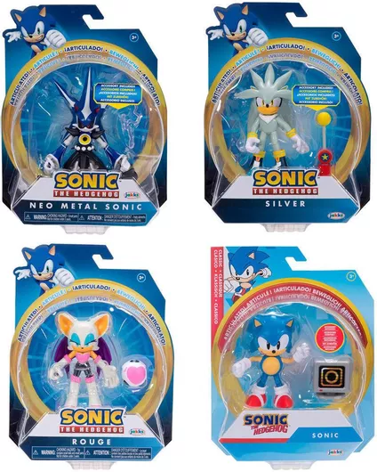Jakks Pacific Παιχνίδι Μινιατούρα Sonic 10εκ. (Διάφορα Σχέδια) 1τμχ