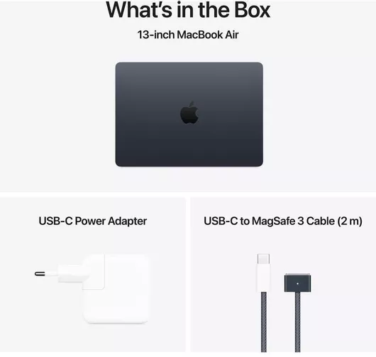 Apple MacBook Air 13.6" IPS Retina Display M4-10‑core/16GB/256GB SSD/8-Core GPU Midnight GR Keyboard