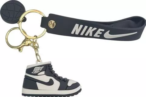 Μπρελόκ Αθλητικό Παπούτσι Keychain Κρεμαστό Pvc Μαύρο