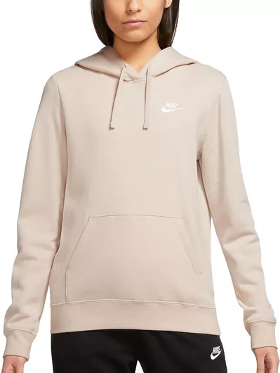 Nike Sportswear Club Γυναικείο Φούτερ με Κουκούλα Λευκό
