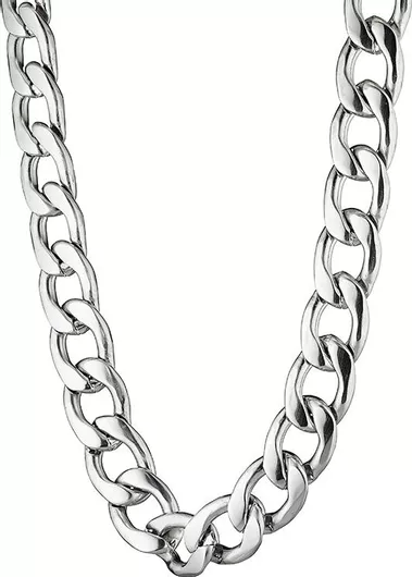 Αλυσίδα Λαιμού Oxzen Cuban Link 316L Ανδρική από Ανοξείδωτο Ατσάλι Φαρδιά Πάχους 15mm & Μήκους 60cm