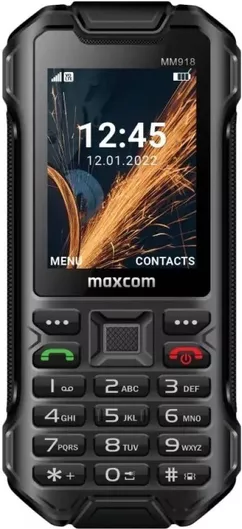 Κινητό Απλής Χρήσης MaxCom Strong MM918 L Dual SIM Ανθεκτικό με Κουμπιά Μαύρο
