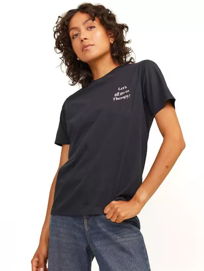 Jack & Jones Γυναικείο T-shirt Μαύρο