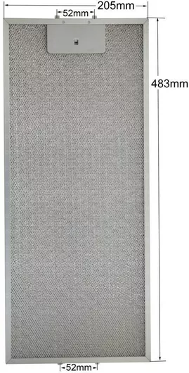 Ανταλλακτικό Φίλτρο Απορροφητήρα Davoline Συμβατό με Davoline 20.5x48.3cm