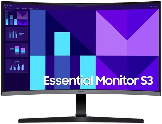 Samsung Essential Monitor S3 S39GD VA HDR Curved Monitor 32" FHD 1920x1080 με Χρόνο Απόκρισης 4ms GTG