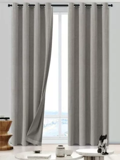 Κουρτίνα με Τρουκς Καφέ 275x280cm