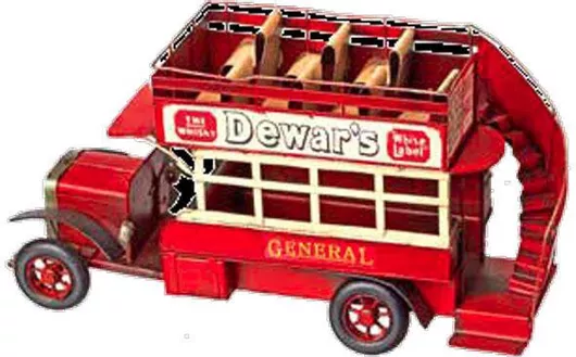 Διακοσμητικό Μεταλλικό Βρετανικό Λεωφορείο 35cm - 275.009.0036.07