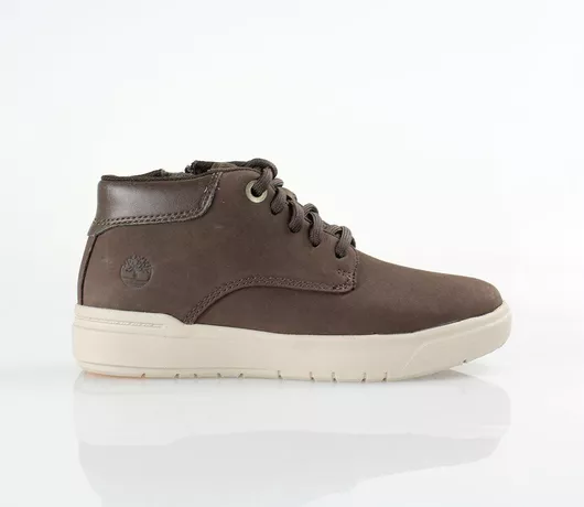 Timberland Seneca Bay Δερμάτινα Παιδικά Μποτάκια με Κορδόνια Καφέ