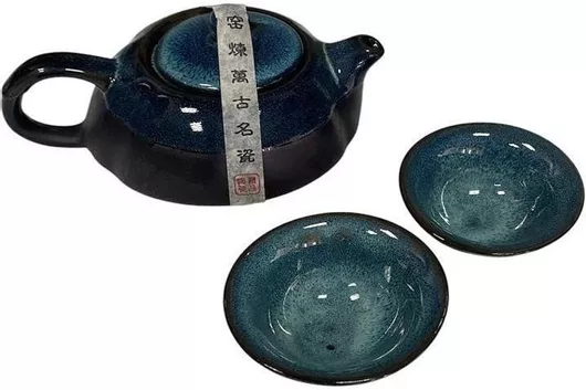 Σετ Τσαγιού Espiel Κούπα Κεραμικό 250ml 3τμχ μπλε