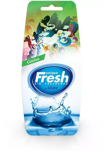 Αρωματική Καρτέλα Κρεμαστή Αυτοκινήτου Ucare Unique Fresh Casino