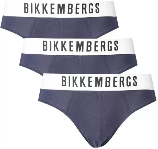 Bikkembergs Ανδρικά Σλιπ Μπλε 3Pack