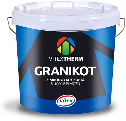 Σοβάς Vitex Granikot Grafiato Silicone Λευκός Σιλικονούχος 2,5mm 25kg