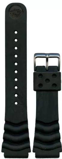 Λουράκι Ρολογιού Seiko Καουτσούκ 22mm Μαύρο