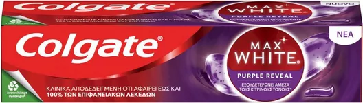 Colgate Max White Purple Reveal Οδοντόκρεμα για Λεύκανση 75ml