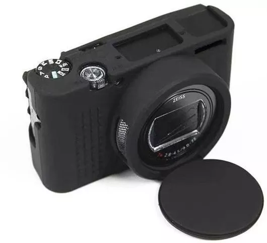 Sony Cyber-Shot RX100 VII / RX100 M7 Θήκη Σιλικόνης - Μαύρο (Black Silicone Case)
